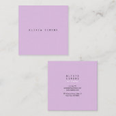 Cartes de visite minimalistes (Devant / Derrière)