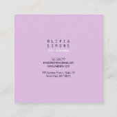 Cartes de visite minimalistes (Dos)