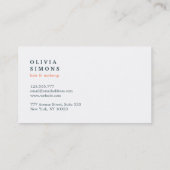 Cartes de visite minimalistes (Dos)