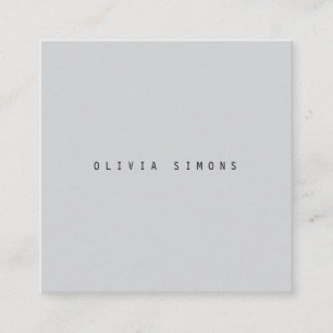 Cartes de visite minimalistes