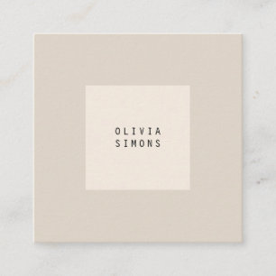 Cartes de visite minimalistes