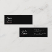 Cartes de visite minimalistes blanches (Devant / Derrière)