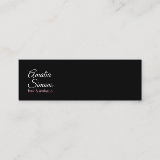 Cartes de visite minimalistes blanches (Devant)