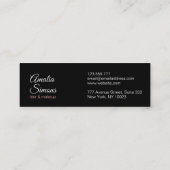 Cartes de visite minimalistes blanches (Dos)