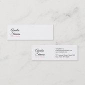 Cartes de visite minimalistes blancs (Devant / Derrière)