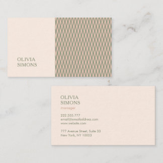 Cartes de visite minimalistes dans le style boho.