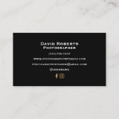 Cartes de visite minimalistes de luxe (Dos)