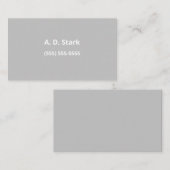 Cartes de visite minimalistes gris clair (Devant / Derrière)