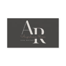 Cartes de visite minimalistes modernes avec QR Cod