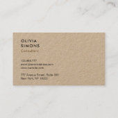 Cartes de visite minimalistes noirs (Dos)