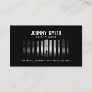 Cartes de visite minimalistes noirs