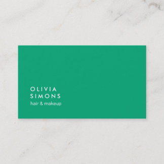 Cartes de visite minimalistes Turquoise