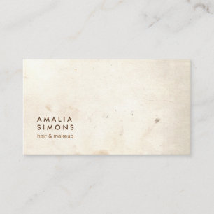 Cartes de visite minimalistes vintages