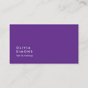Cartes de visite minimalistes violets