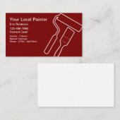 Cartes de visite minimaux de peintre de maison (Devant / Derrière)