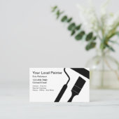 Cartes de visite minimaux de peintre de maison (Debout devant)