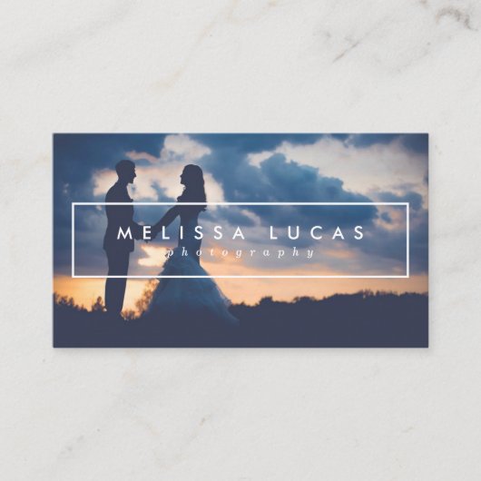 Cartes de visite minimaux de photographie (Devant)