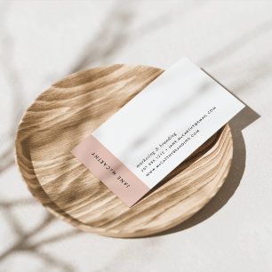 Cartes de visite minimaux modernes Blush