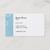 Cartes de visite minuscules de maisons (Dos)