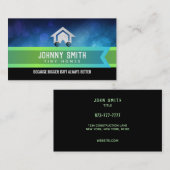 Cartes de visite minuscules de slogans de maisons (Devant / Derrière)