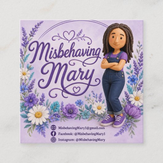 Cartes de visite Misbehaving Mary (Devant)