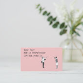 Cartes de visite mobiles de coiffeur (Debout devant)
