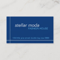 cartes de visite > moda stellaire [marine+bleu]