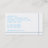 cartes de visite > moda stellaire [marine+bleu] (Dos)