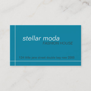 cartes de visite > moda stellaire [sarcelle