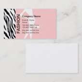 Cartes de visite mode (Devant / Derrière)
