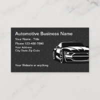 Cartes de visite Modèle automobile Coolest