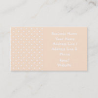 Cartes de visite Modèle léger Polka Dot