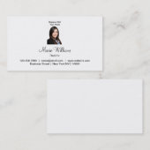 Cartes de visite Modèle photo Classy Realtor (Devant / Derrière)