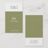 Cartes de visite - Moderne 2 (Devant / Derrière)