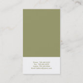 Cartes de visite - Moderne 2 (Dos)