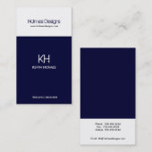 Cartes de visite - Moderne 2 (Devant / Derrière)