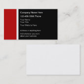 Cartes de visite modernes (Devant / Derrière)