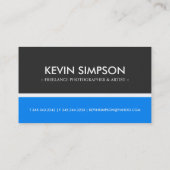 Cartes de visite modernes (Dos)