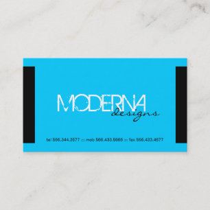 Cartes de visite modernes