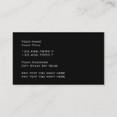 Cartes de visite modernes (Dos)