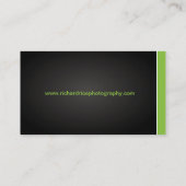 Cartes de visite modernes 2 de photographe (Dos)
