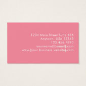 Cartes de visite modernes à monogramme abstrait or (Dos)