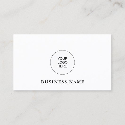 Cartes de visite modernes Ajouter le logo de l'ent (Devant)