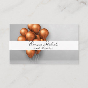 Cartes de visite modernes Bouquet de ballons en cu