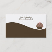 Cartes de visite modernes Brown de petit gâteau de (Dos)