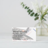 Cartes de visite modernes CPA comptable (Debout devant)