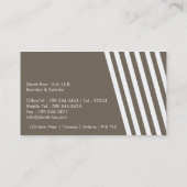 Cartes de visite modernes d'avocat (Dos)