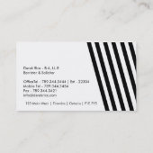 Cartes de visite modernes d'avocat (Dos)