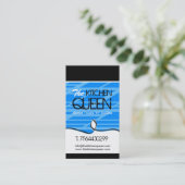 Cartes de visite modernes de boulangerie (Debout devant)