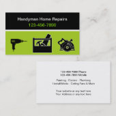 Cartes de visite modernes de bricoleur (Devant / Derrière)